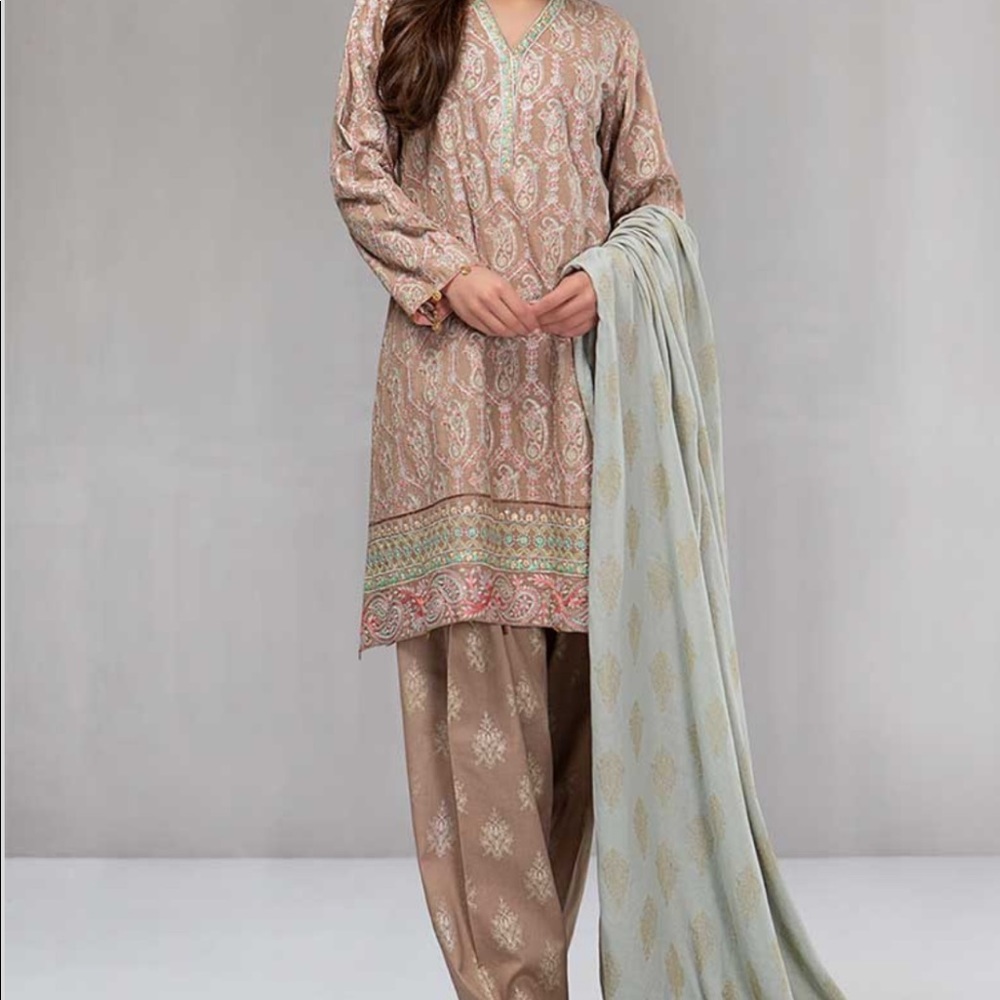 Maria b shawl suit